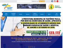 Tablet Screenshot of prefeiturateotonio.com.br